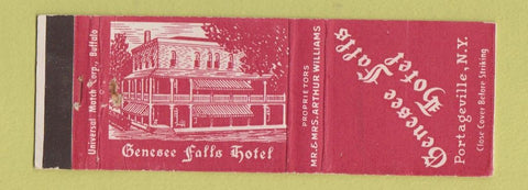 Matchbook Cover - Genesee Falls Hotel Portageville NY