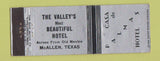 Matchbook Cover - Casa De Palmas Hotel McAllen TX