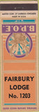 Matchbook Cover - Matchbook Cover Elks Club Fairbury NE
