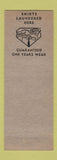 Matchbook Cover - Miraclean cleaner Kalamazoo MI Laundry