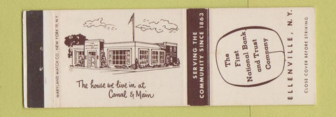 Matchbook Cover - First National Bank and Trust Ellenville NY