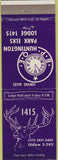Matchbook Cover - Matchbook Cover Elks Club Huntington Park CA
