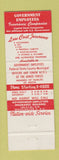 Matchbook Cover Government Employees Insurance Washington DC Jefferson Memorial