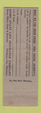 Matchbook Cover - Home State Insurance Ben Moseley Fort Worth TX