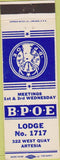 Matchbook Cover - Matchbook Cover Elks Club Artesia NM