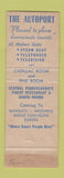 Matchbook Cover - The Autoport State College PA restaurant motel