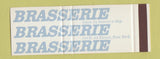 Matchbook Cover - Brasserie New York City SAMPLE Full Length