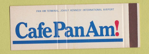 Matchbook Cover - Cafe Pan Am JFK Airport SAMPLE New York City Full Length