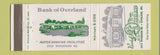Matchbook Cover - Bank of Overland MO