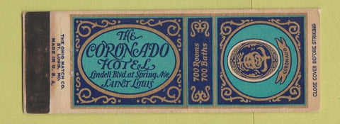 Matchbook Cover - Coronado Hotel St Louis MO