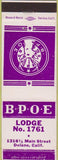 Matchbook Cover - Matchbook Cover Elks Club Delano CA