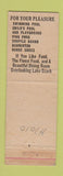 Matchbook Cover - Holiday House Lake Ozark MO