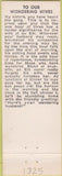 Matchbook Cover - Matchbook Cover Elks Club Big Bear Lake CA