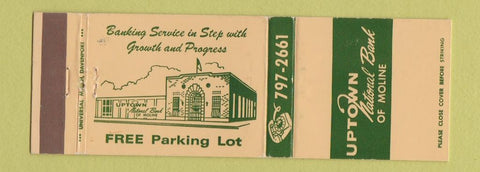 Matchbook Cover - Uptown National Bank Moline IL