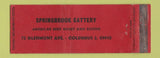 Matchbook Cover - Springbrook Cattery cats Columbus OH WEAR Full Length
