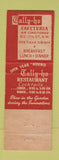Matchbook Cover - Tally Ho Restaurant Washington DC