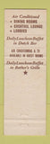 Matchbook Cover - Madison Hotel Atlantic City NJ