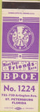 Matchbook Cover - Matchbook Cover Elks Club St Petersburg FL