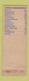 Matchbook Cover - Hotel Randolph Henderson TX WORN