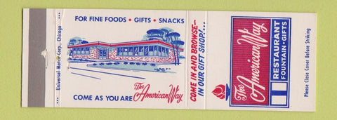 Matchbook Cover - American Way Restaurant Flint MI