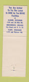 Matchbook Cover - American Way Restaurant Flint MI