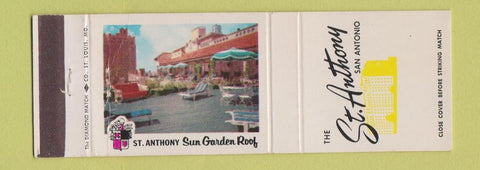 Matchbook Cover - St Anthony Hotel San Antonio TX