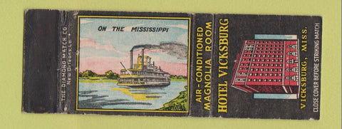 Matchbook Cover - Hotel Vicksburg MS