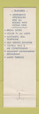 Matchbook Cover - Jamaican Ocean Front Motor Inn Myrtle Beach SC WEAR
