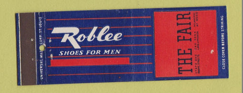 Matchbook Cover - Roblee Men's Shoes The Fair Oak Park Chicago IL