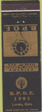 Matchbook Cover - Matchbook Cover Elks Club Lorain OH