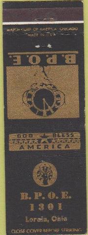 Matchbook Cover - Matchbook Cover Elks Club Lorain OH