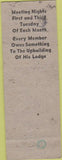 Matchbook Cover - Matchbook Cover Elks Club Lorain OH