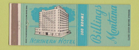 Matchbook Cover - Northern Hotel Billings MT