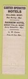 Matchbook Cover - Northern Hotel Billings MT