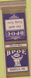 Matchbook Cover - Matchbook Cover Elks Club Rushville IN wear