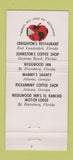 Matchbook Cover - Creighton's Restaurant Fort Lauderdale FL 21 Strike Feature