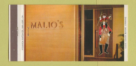Matchbook Cover - Mallo's Santa Cruz CA restaurant 30 Strike