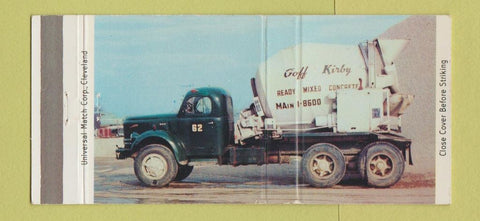 Matchbook Cover - Goff Kirby Concrete Cleveland OH Sandusky 30 Strike