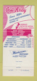Matchbook Cover - Goff Kirby Concrete Cleveland OH Sandusky 30 Strike