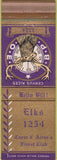 Matchbook Cover - Matchbook Cover Elks Club Coeur D Alene ID wear