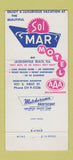 Matchbook Cover - Sol Mar Motel Jacksonville Beach FL 30 Strike