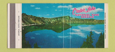 Matchbook Cover - Crater Lake National Park OR 30 Strike