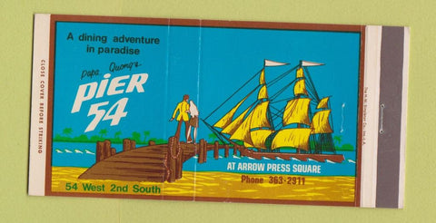 Matchbook Cover - Pier 54 Papa Quong's 30 Strike