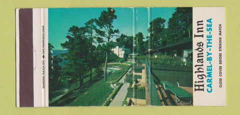 Matchbook Cover - Highlands Inn Carmel by the Sea CA 30 Strike