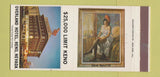 Matchbook Cover - Overland Hotel Reno NV Casino Julia Bulette 30 Strike