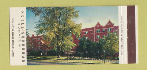 Matchbook Cover - Hotle Suburban Summit NJ 30 Strike