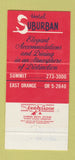 Matchbook Cover - Hotle Suburban Summit NJ 30 Strike