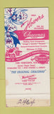 Matchbook Cover - Chaconas Flowers  WEAR 30 Strike