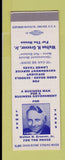 Matchbook Cover - Walton Greever For House of Reps Richland County SC SAMPLE