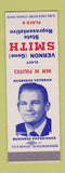 Matchbook Cover - Vernon Smith State Representative Election SAMPLE